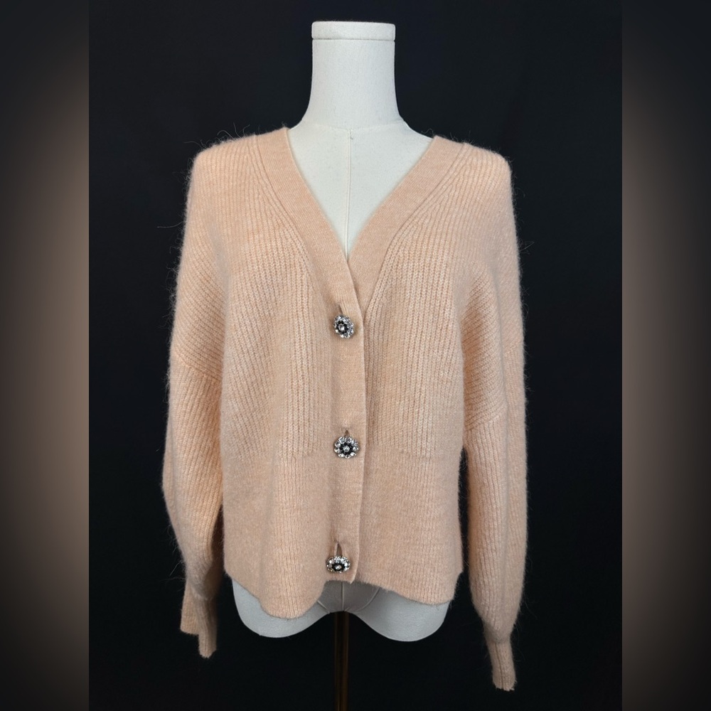 H&M Alpaca & Wool Blend Button Down Sweater